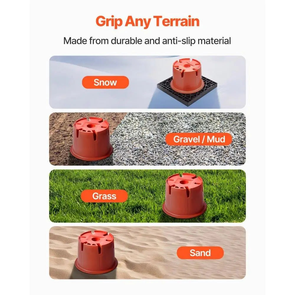 6 Trailer Jack Blocks