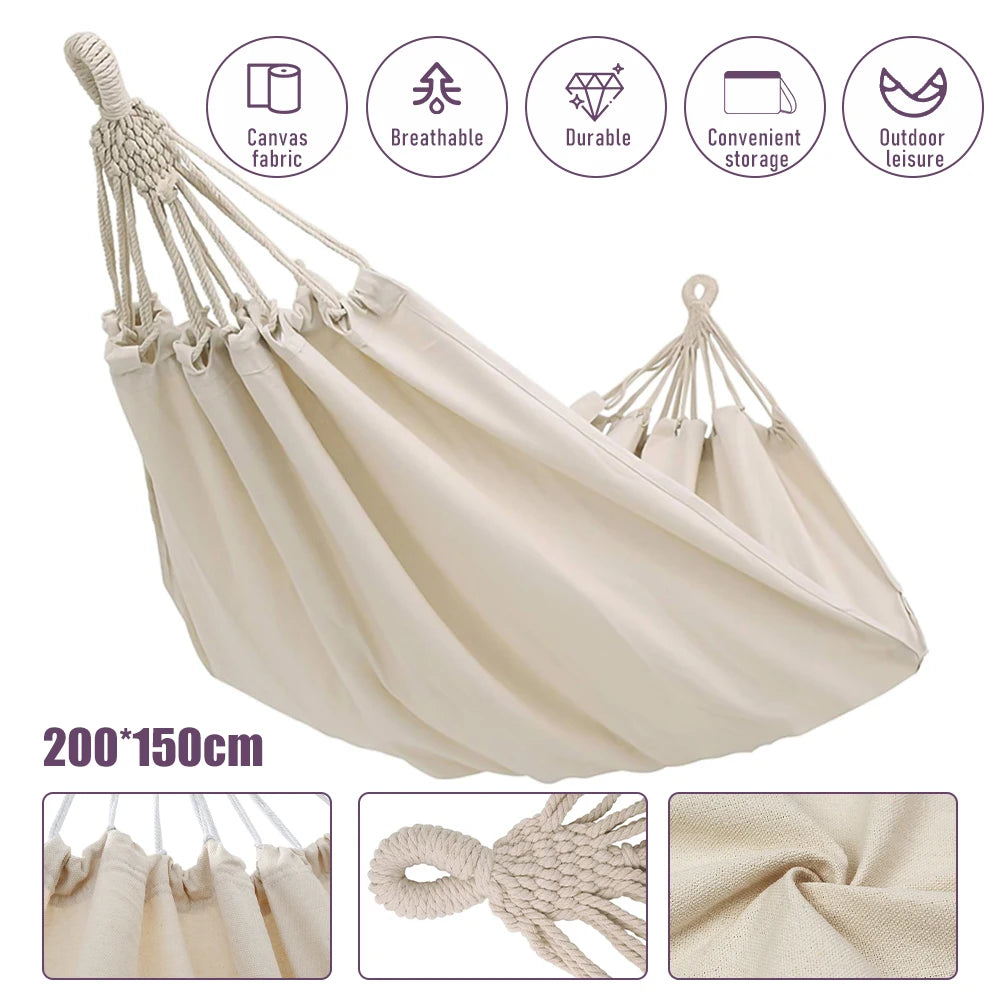 Camping Hammock Canvas Hanging Swing Chair
