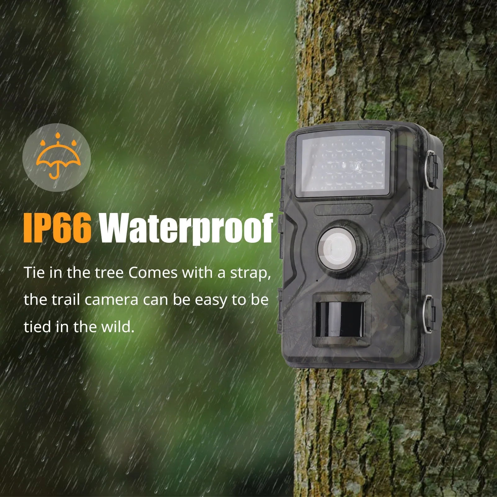 1080P, 2.0in LCD, 16MP Hunting Trail Camera
