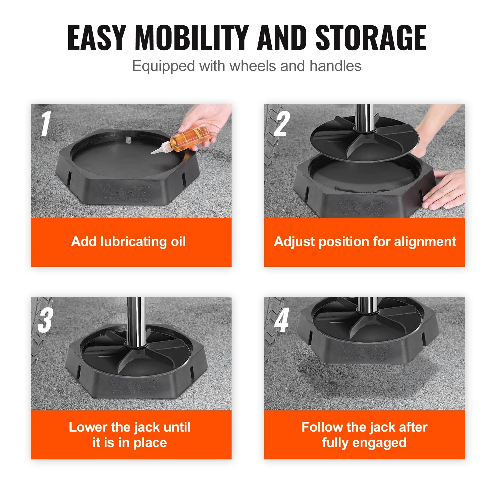 RV Leveling Pads Round Feet