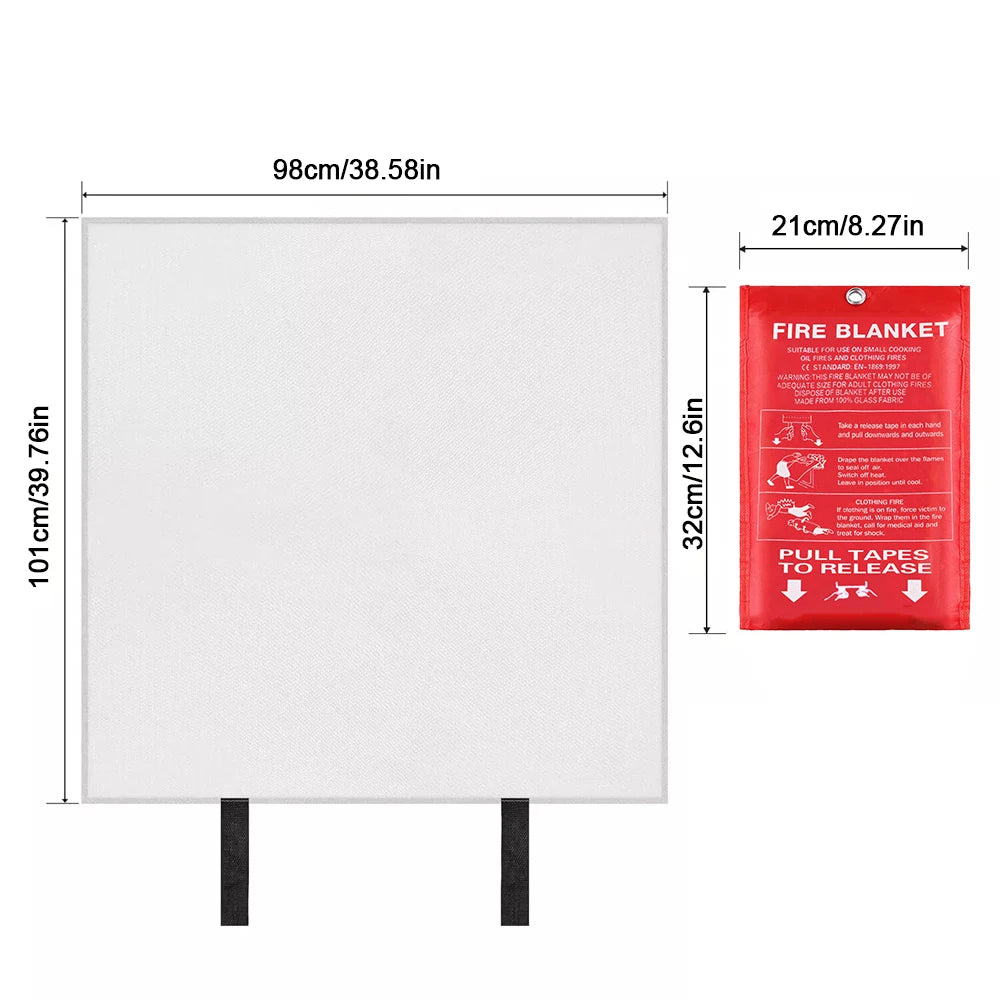 Fiberglass Emergency Fire Blanket