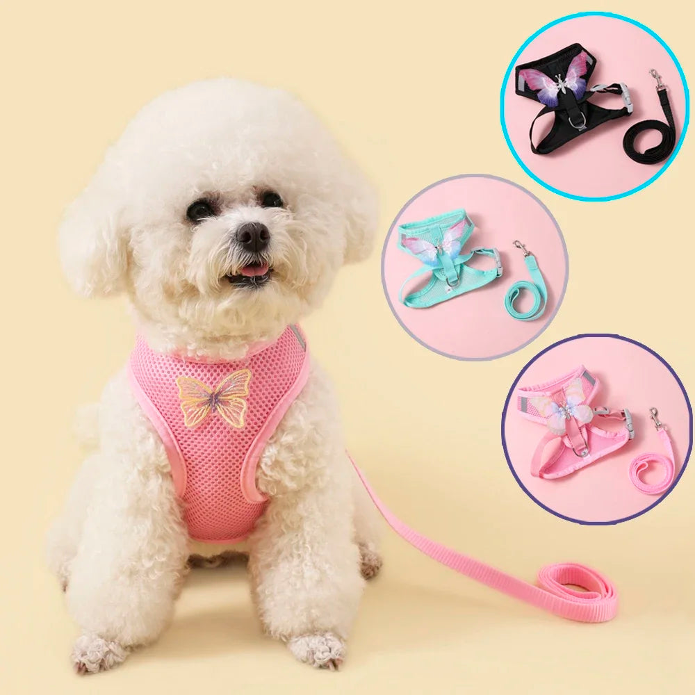 Butterfly Cute Breathable Dog Harness