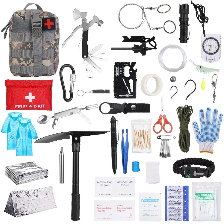 125Pcs Professional Emergency Survival Gear Pack