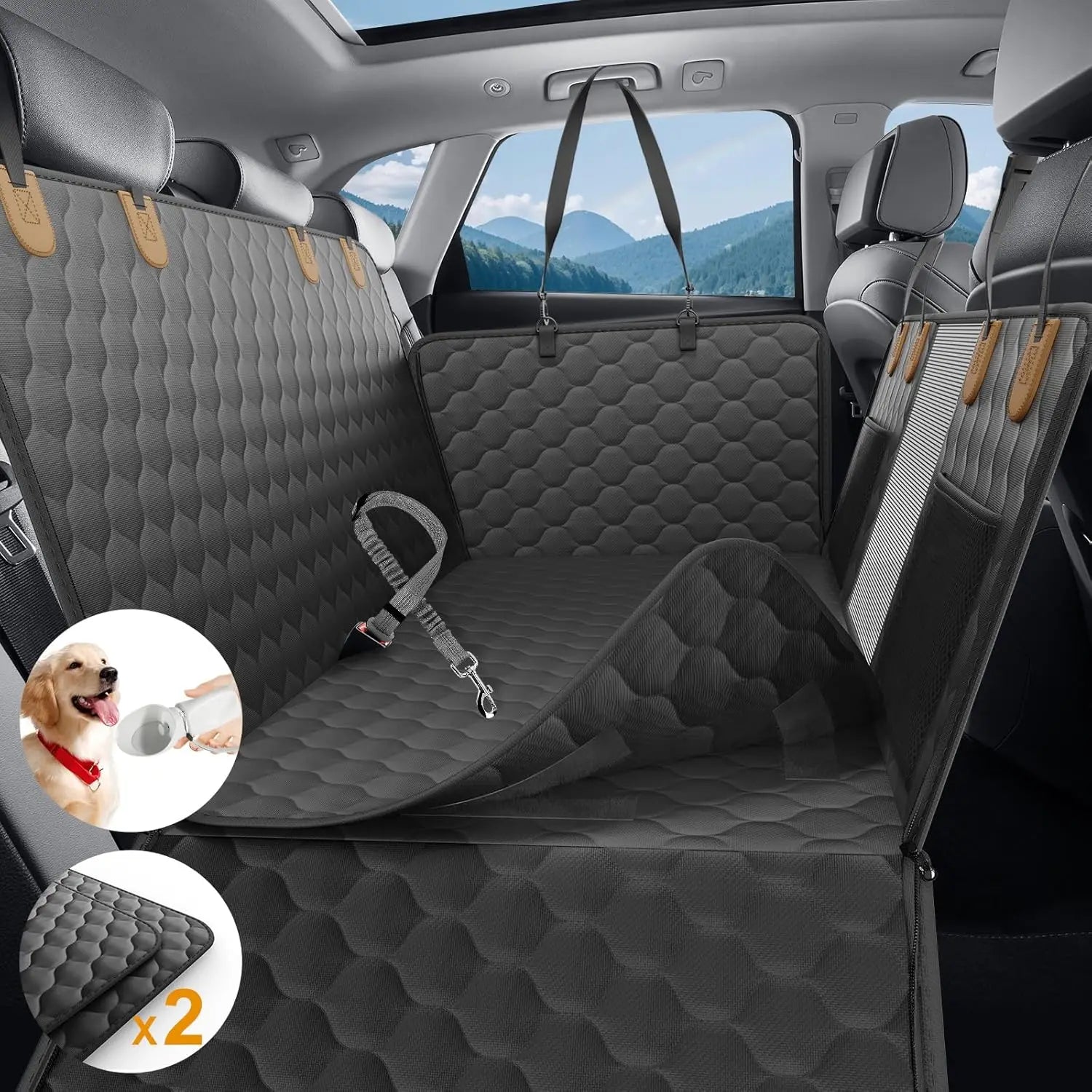 Waterproof Foldable Dog Car Seat cover
