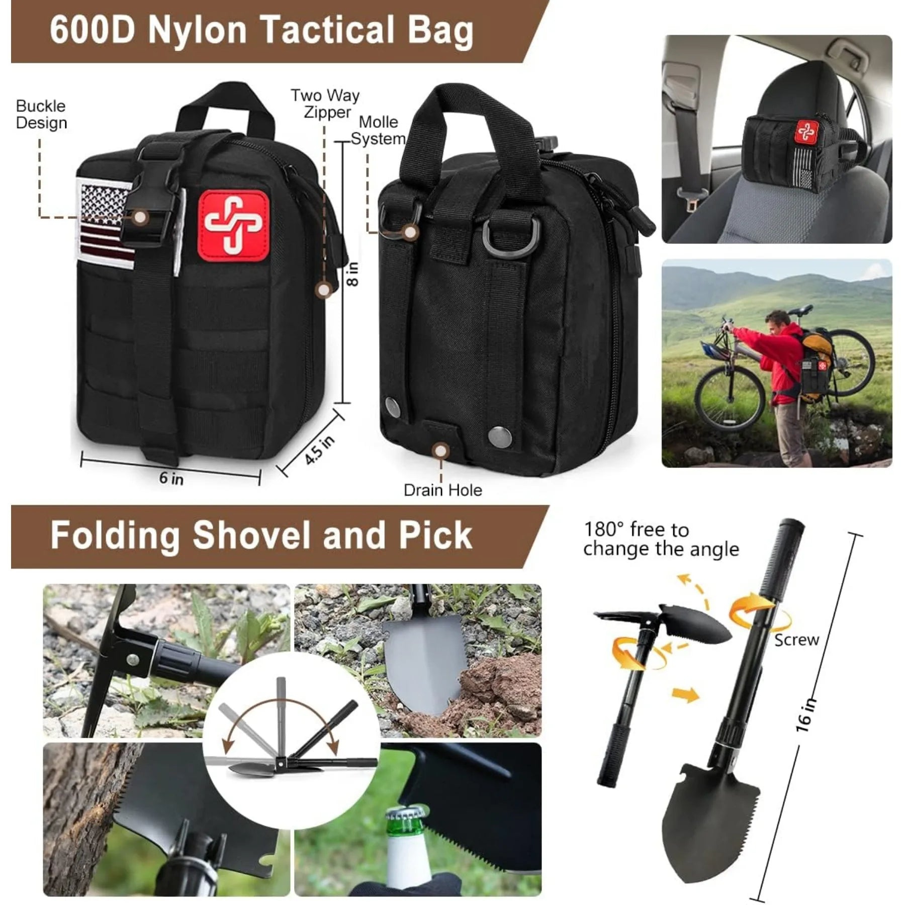 238Pcs Emergency Survival Kit