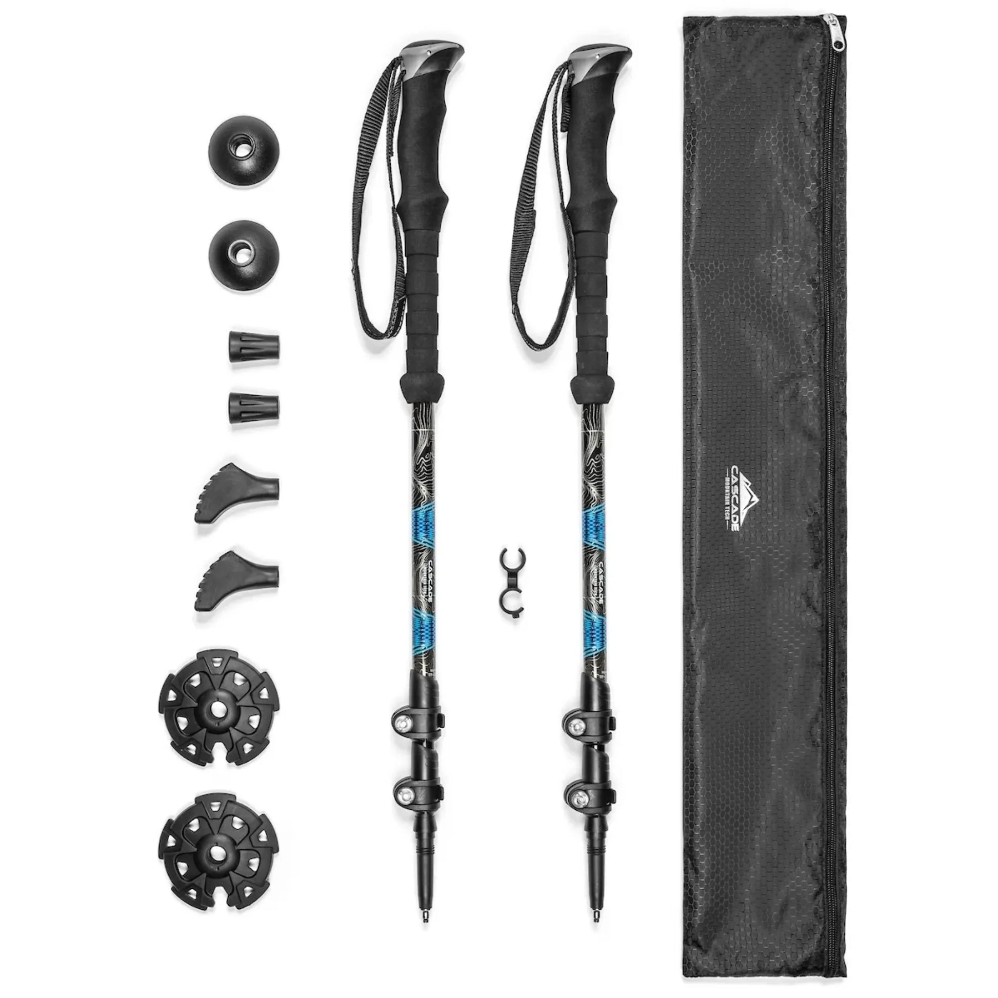 Carbon Fiber Quick Lock EVA Grip Trekking Poles