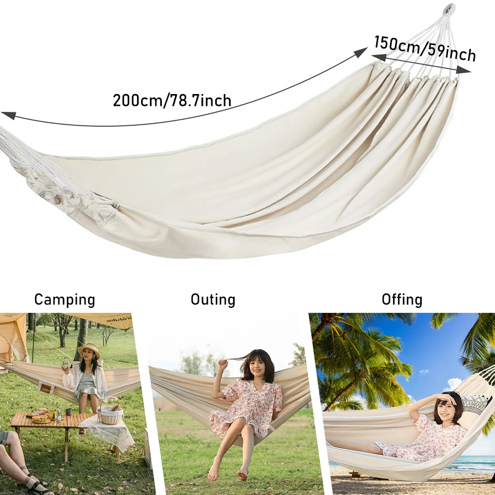Camping Hammock Canvas Hanging Swing Chair