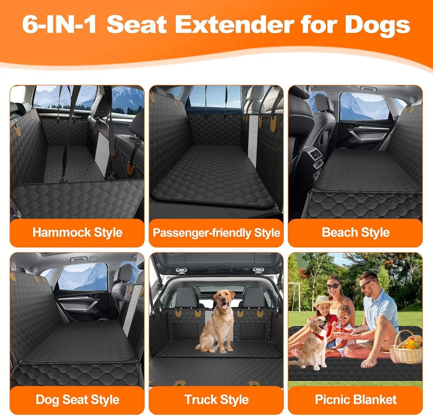 Waterproof Foldable Dog Car Seat cover