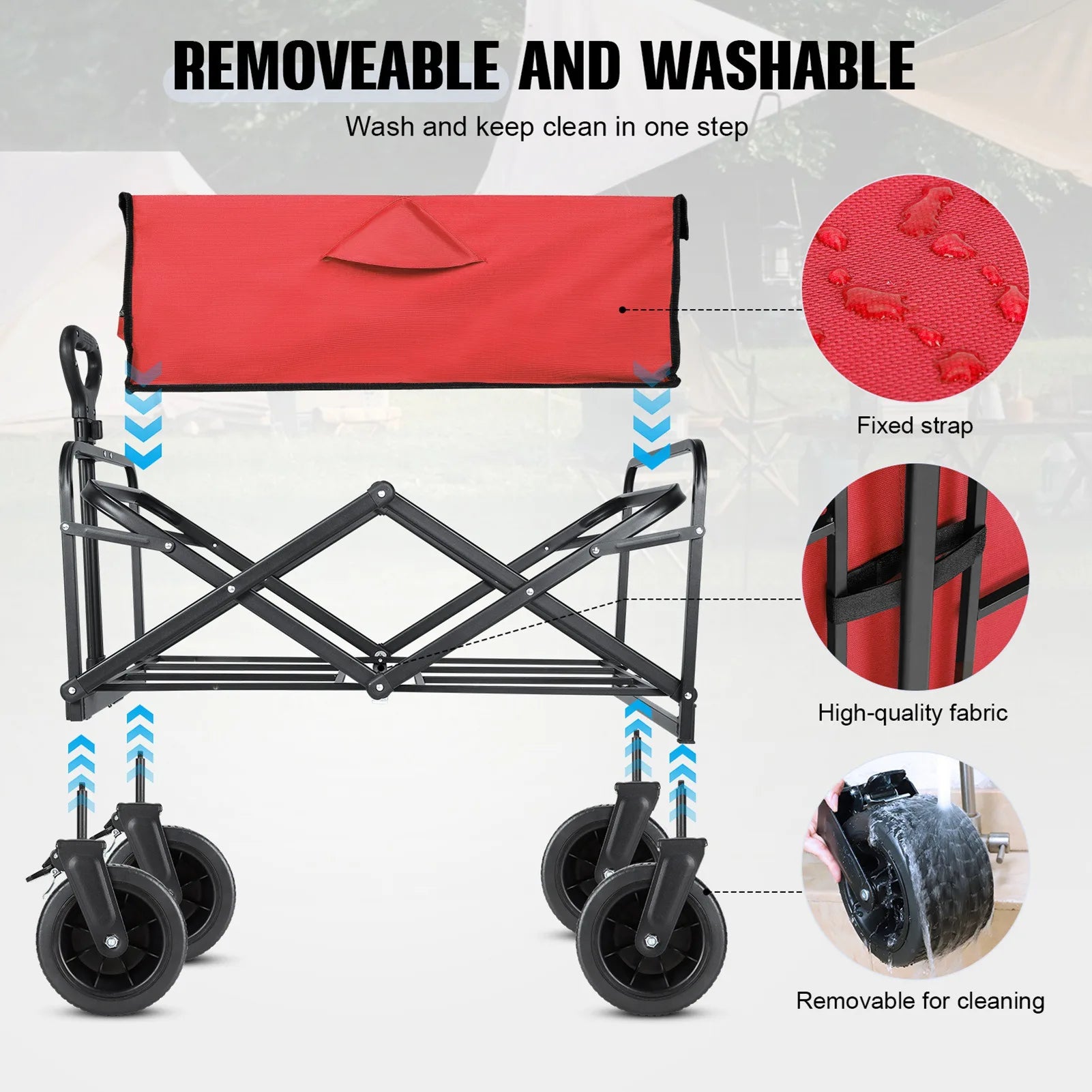 Beach Wagon Foldable All Terrain Cart