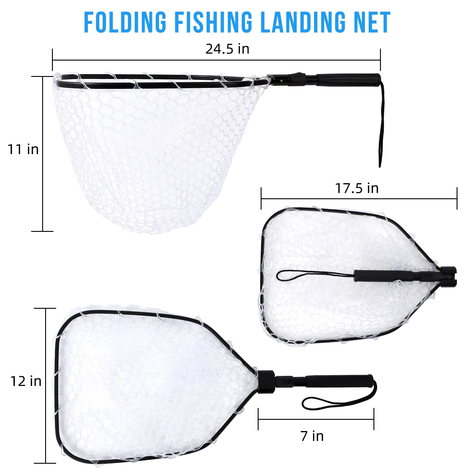 Foldable Fishing Net for Trout and Fly Fishing