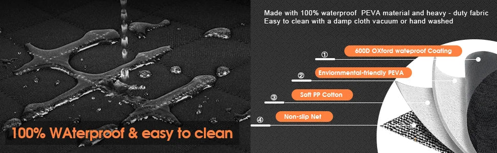 Dog Car Seat Cover 100% Waterproof, Scratch Proof, Nonslip.