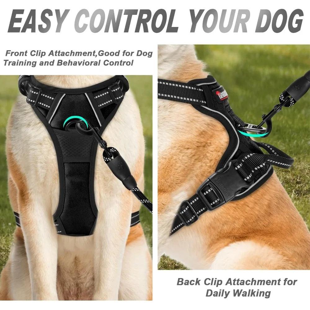 Harness Large Dogs Reflective Heavy Duty Front Clip
