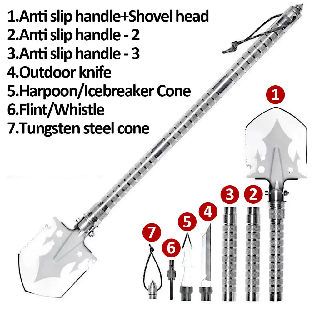Multi Functional Detachable Foldable Shovel