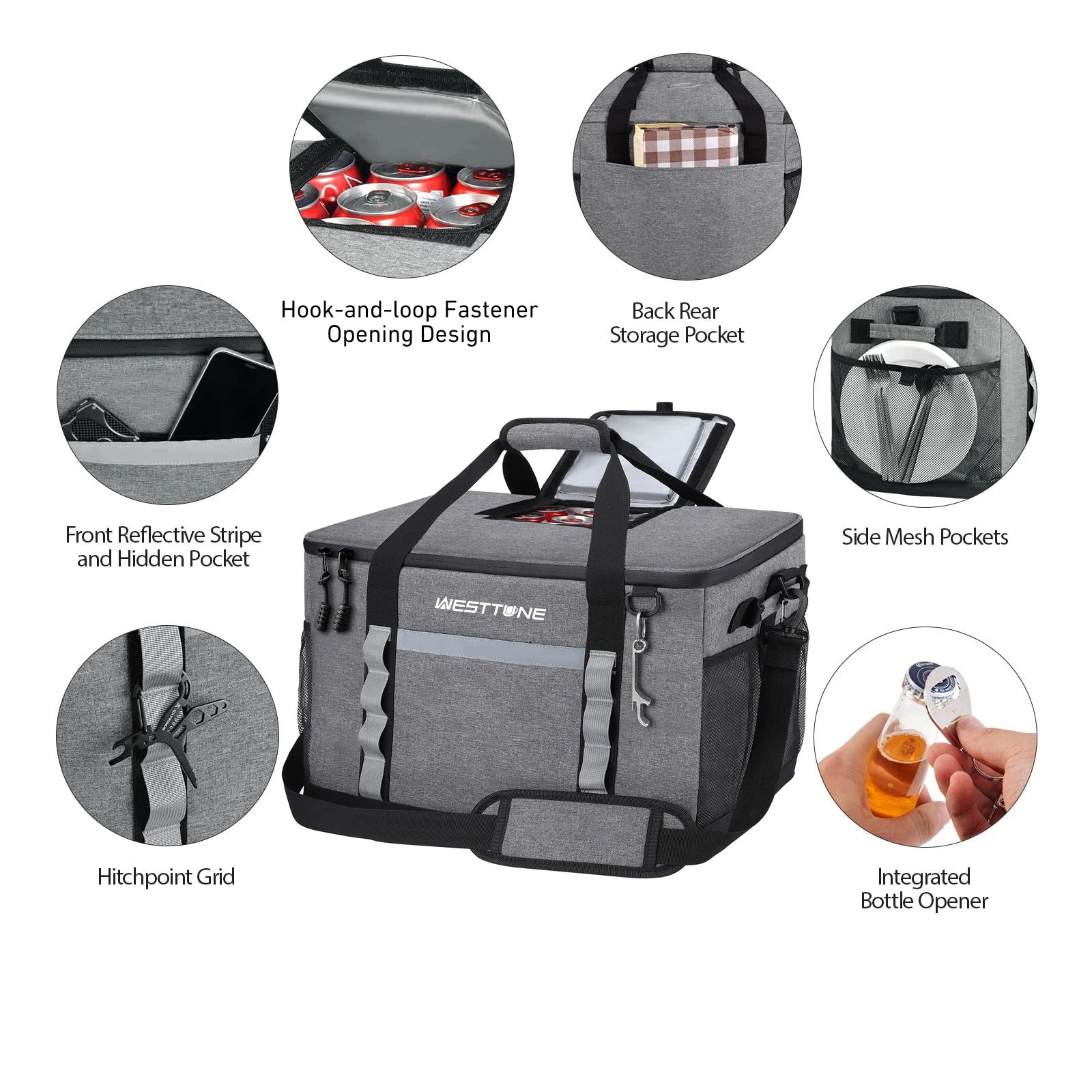 75 Can Soft Cooler Bag "Collapsible Ice Chest" Leakproof