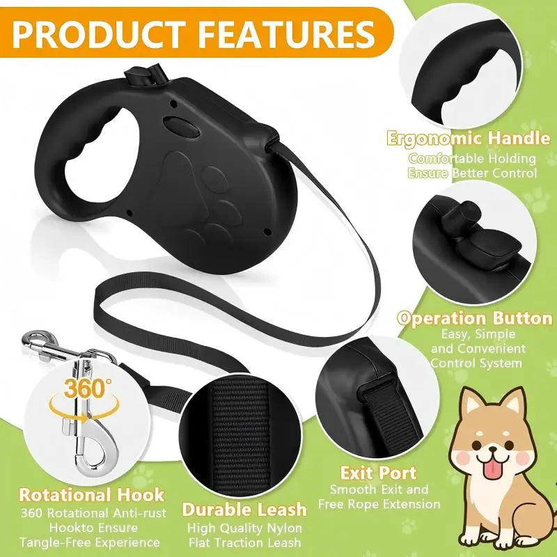 5M Automatic Retractable Pet Leash