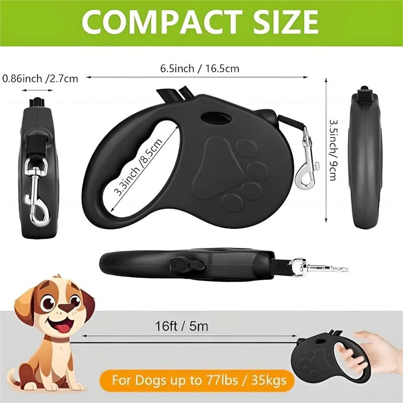 5M Automatic Retractable Pet Leash