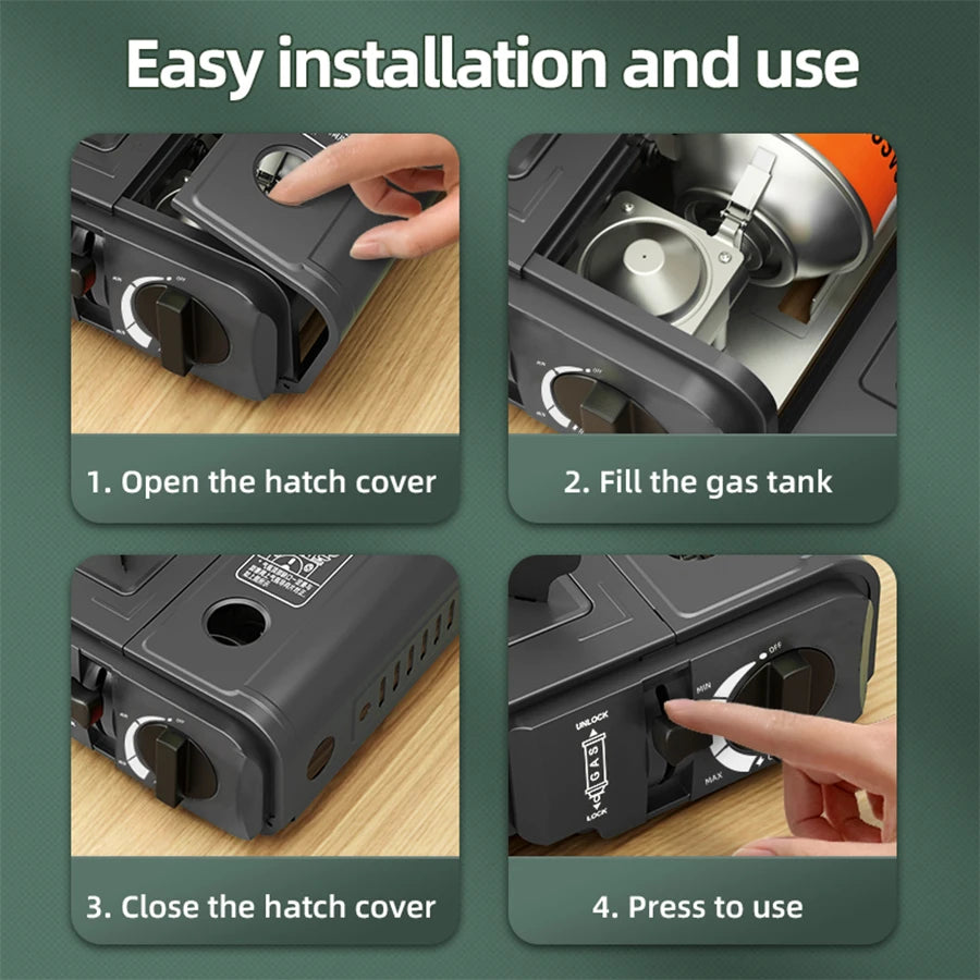 Outdoor Portable Gas Card Stove