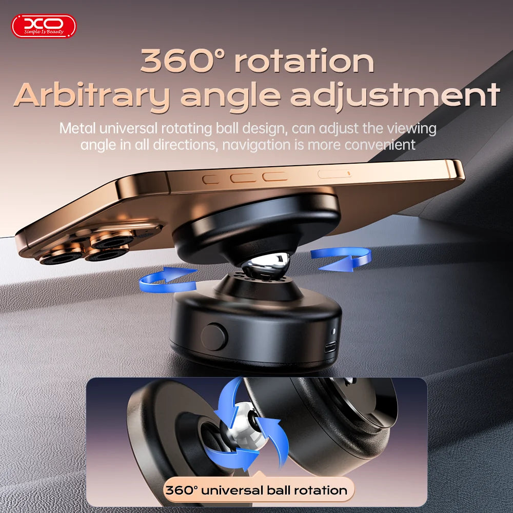 360° Rotatable Car Magnetic Wireless Charger Phone Holder