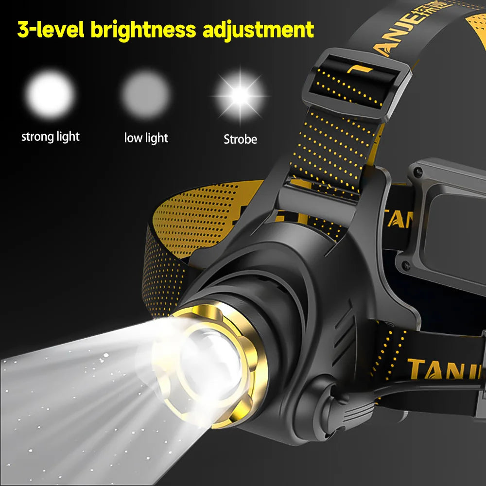 Led Headlamp USB Rechargeable Search Light