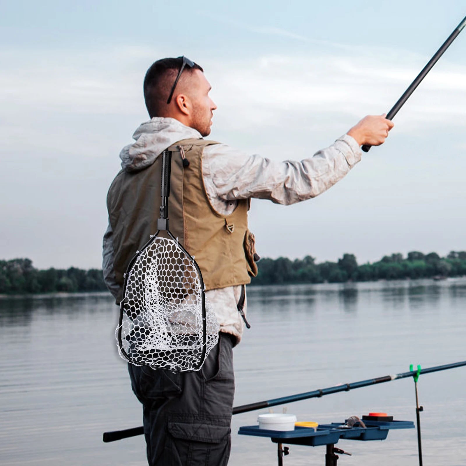 Foldable Fishing Net for Trout and Fly Fishing