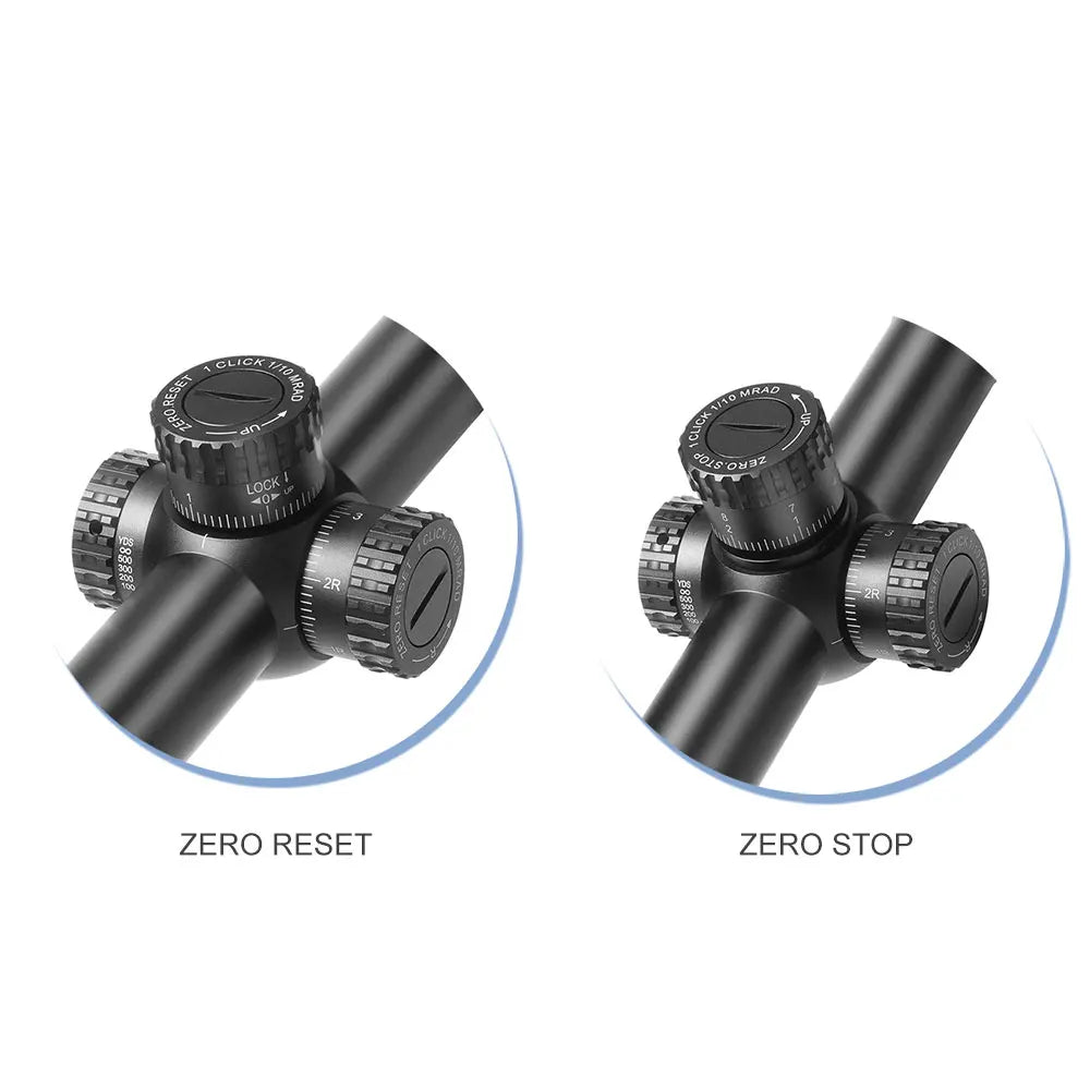 Riflescope 6-24X50 FFP 1/10 MIL with 20mm mount - ZS