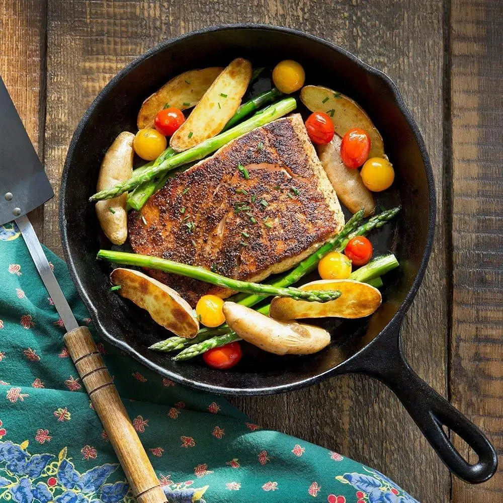 Heavy Duty Cast Iron Skillet Set 3 Piece Pre-Seasoned