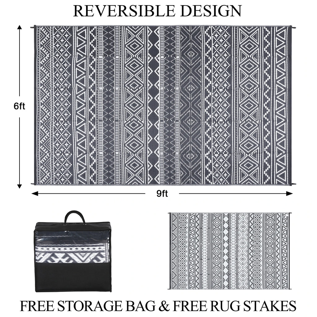 Rug 5x8 Waterproof Reversible RV Rug