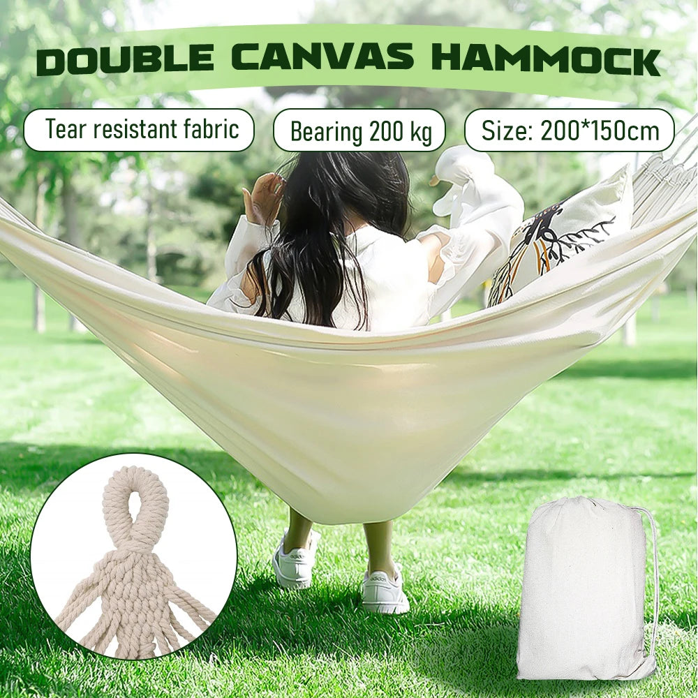 Camping Hammock Canvas Hanging Swing Chair