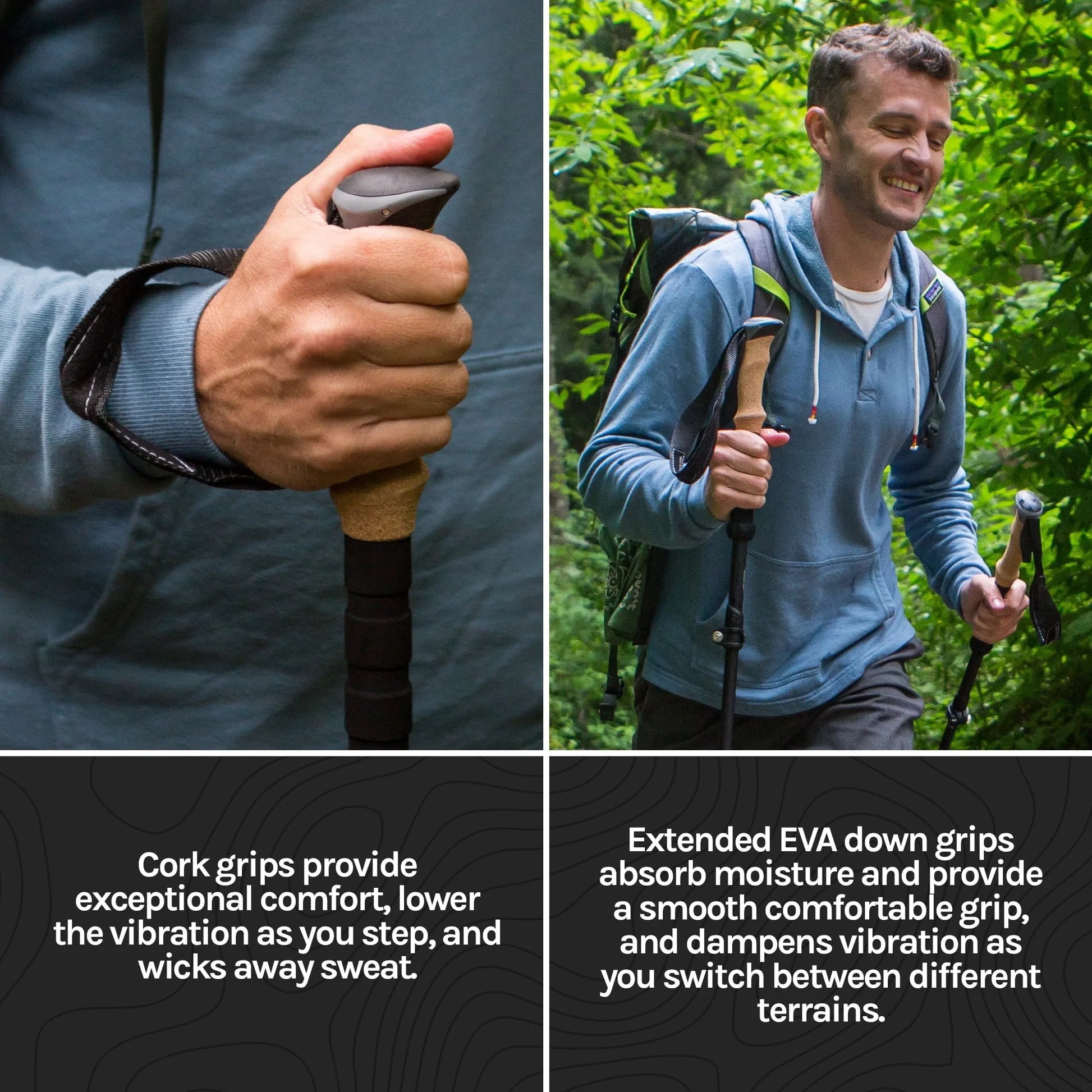 Aircraft-Grade Aluminum Quick Lock Trekking Poles