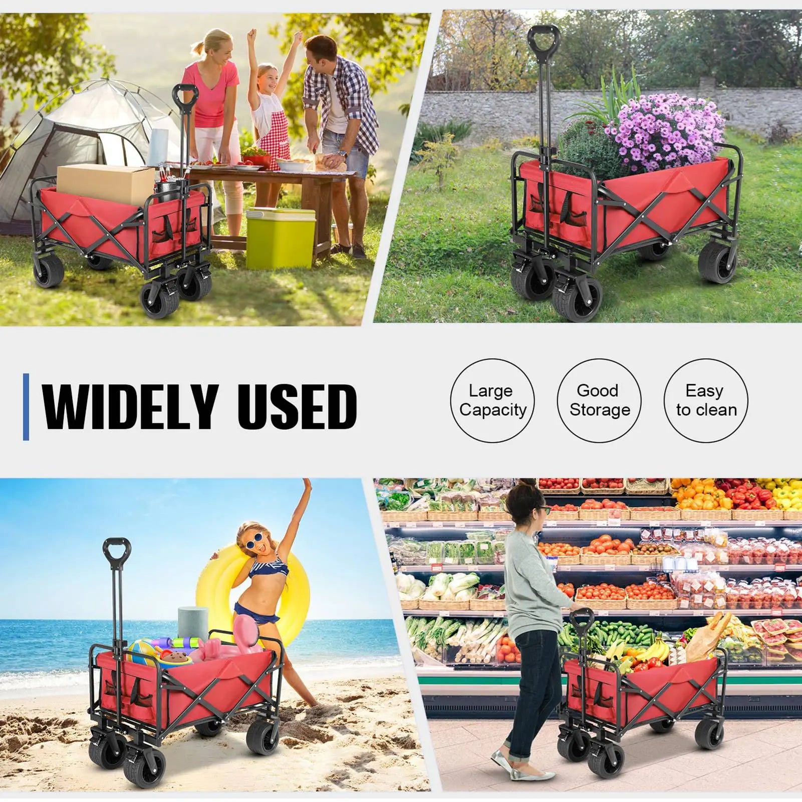 Beach Wagon Foldable All Terrain Cart