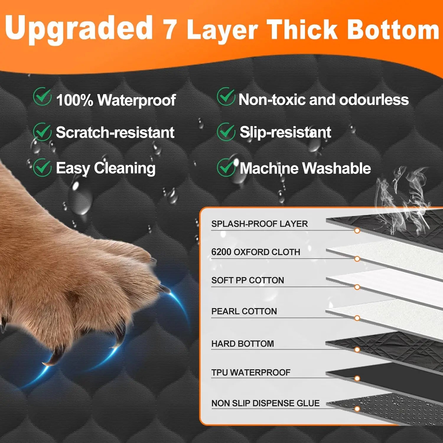 Waterproof Foldable Dog Car Seat cover
