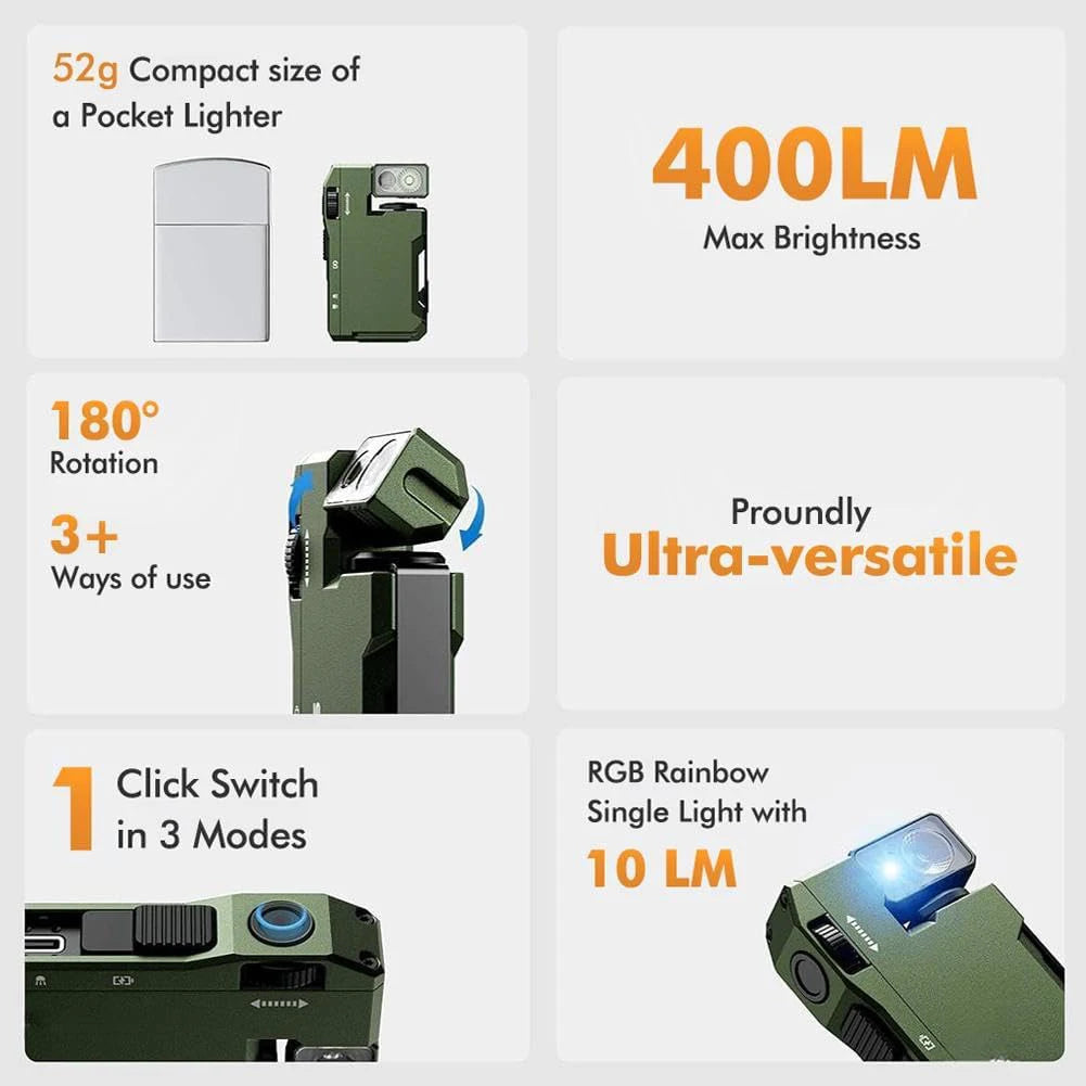 Pocket Sized Rechargeable Flashlight