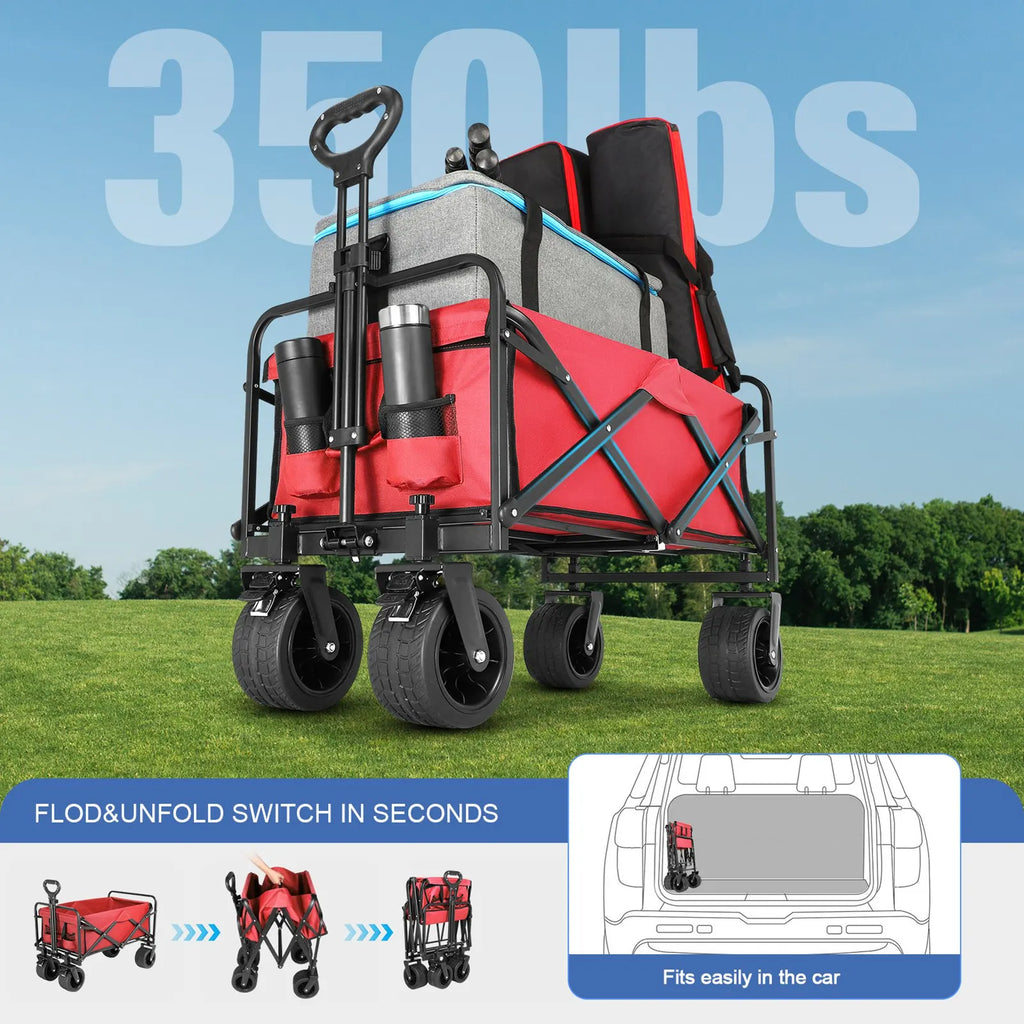 Beach Wagon Foldable All Terrain Cart