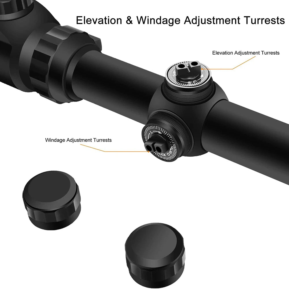 3-9x40 rifle Scope with Red and Green Hunting Sights
