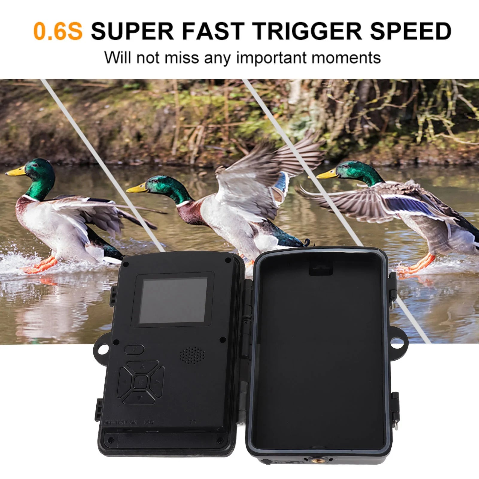 1080P, 2.0in LCD, 16MP Hunting Trail Camera