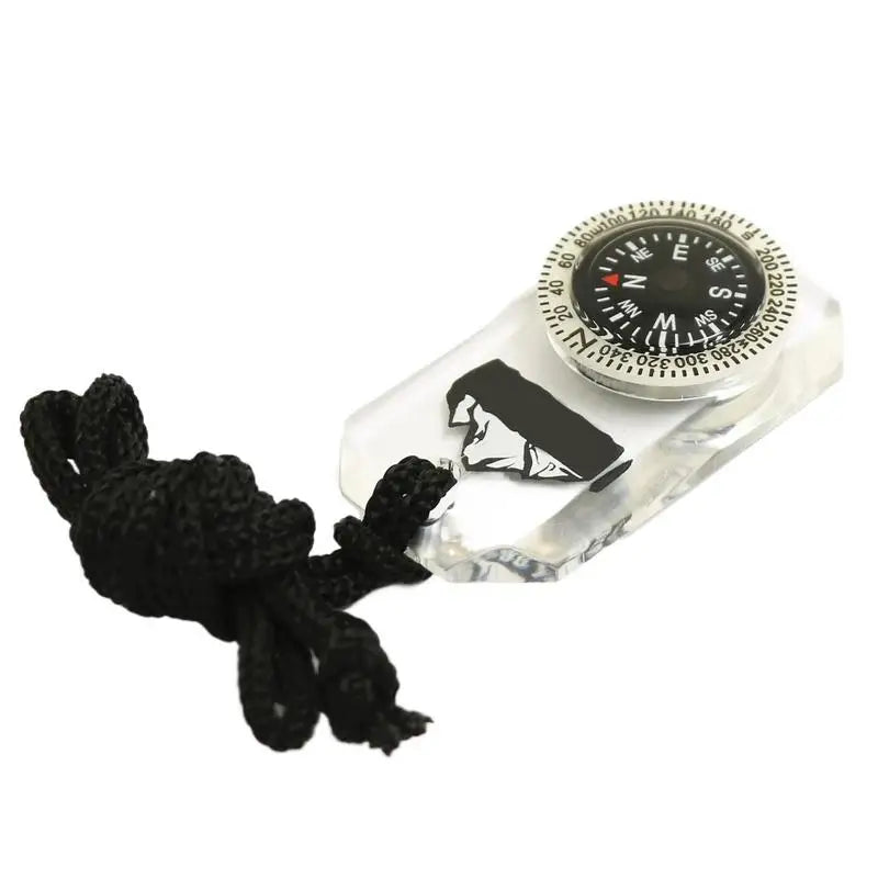 Map Ruler Compass Portable Acrylic Multifunctional