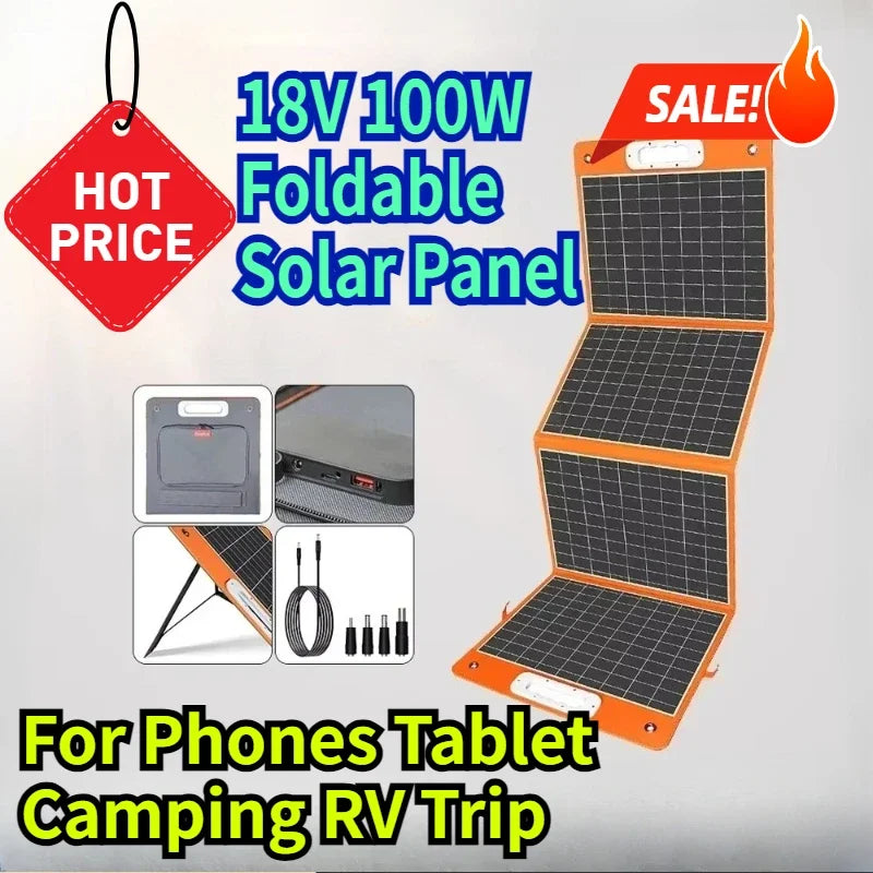 18V 100W Foldable Solar Panel