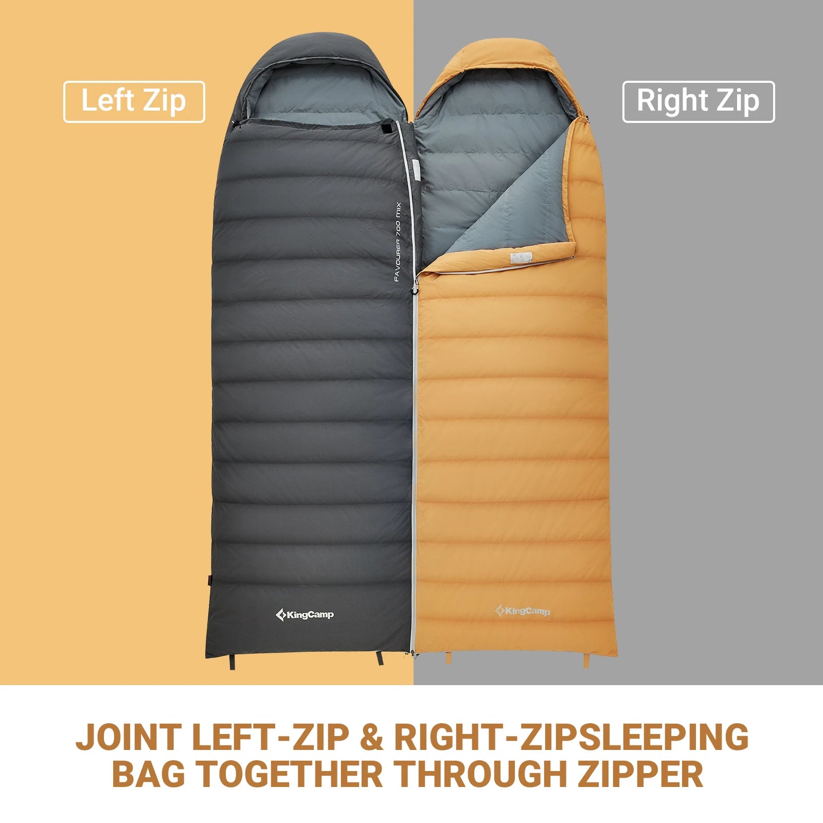 Envelope Sleeping Bag with compression bag