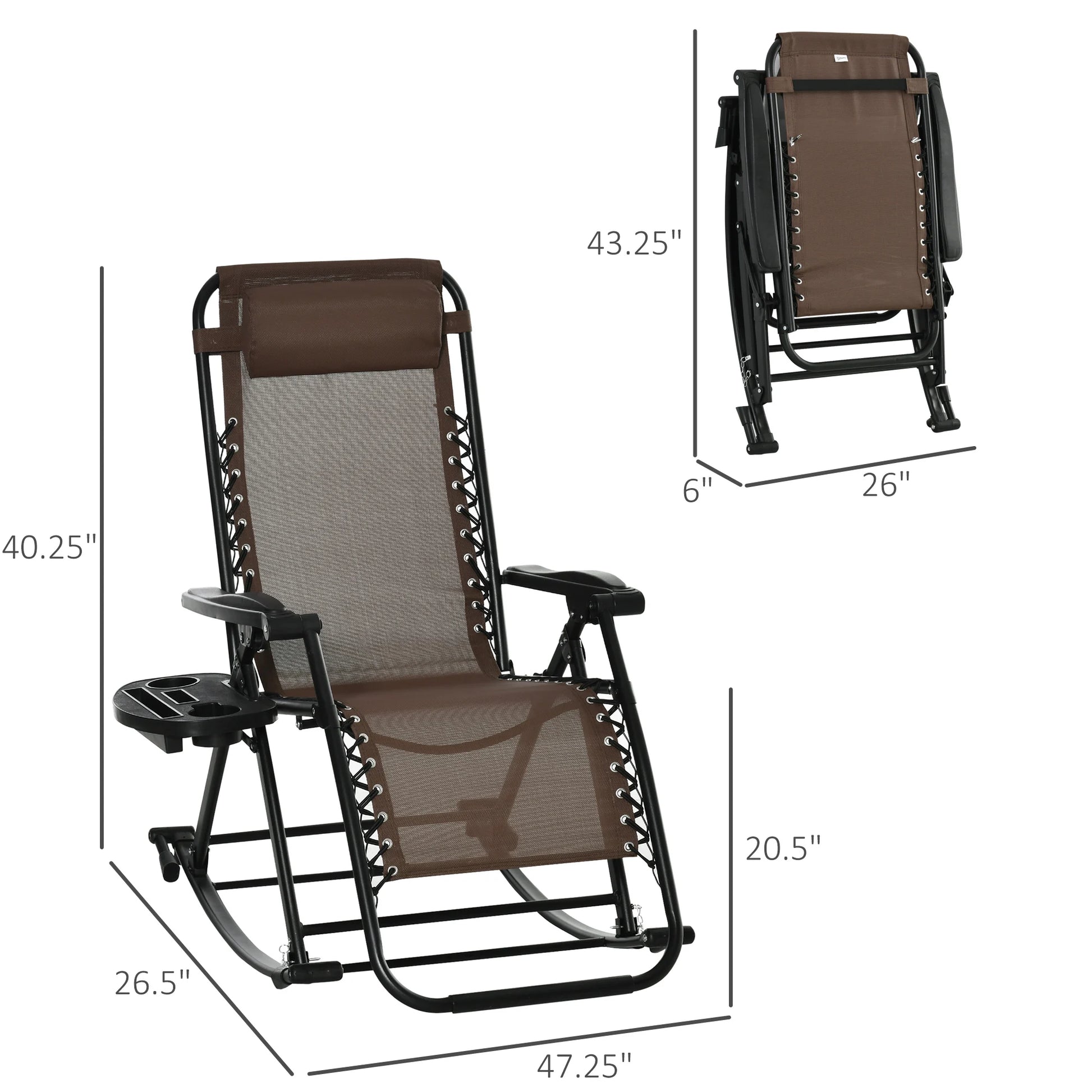 Zero Gravity Reclining Rocking Chair