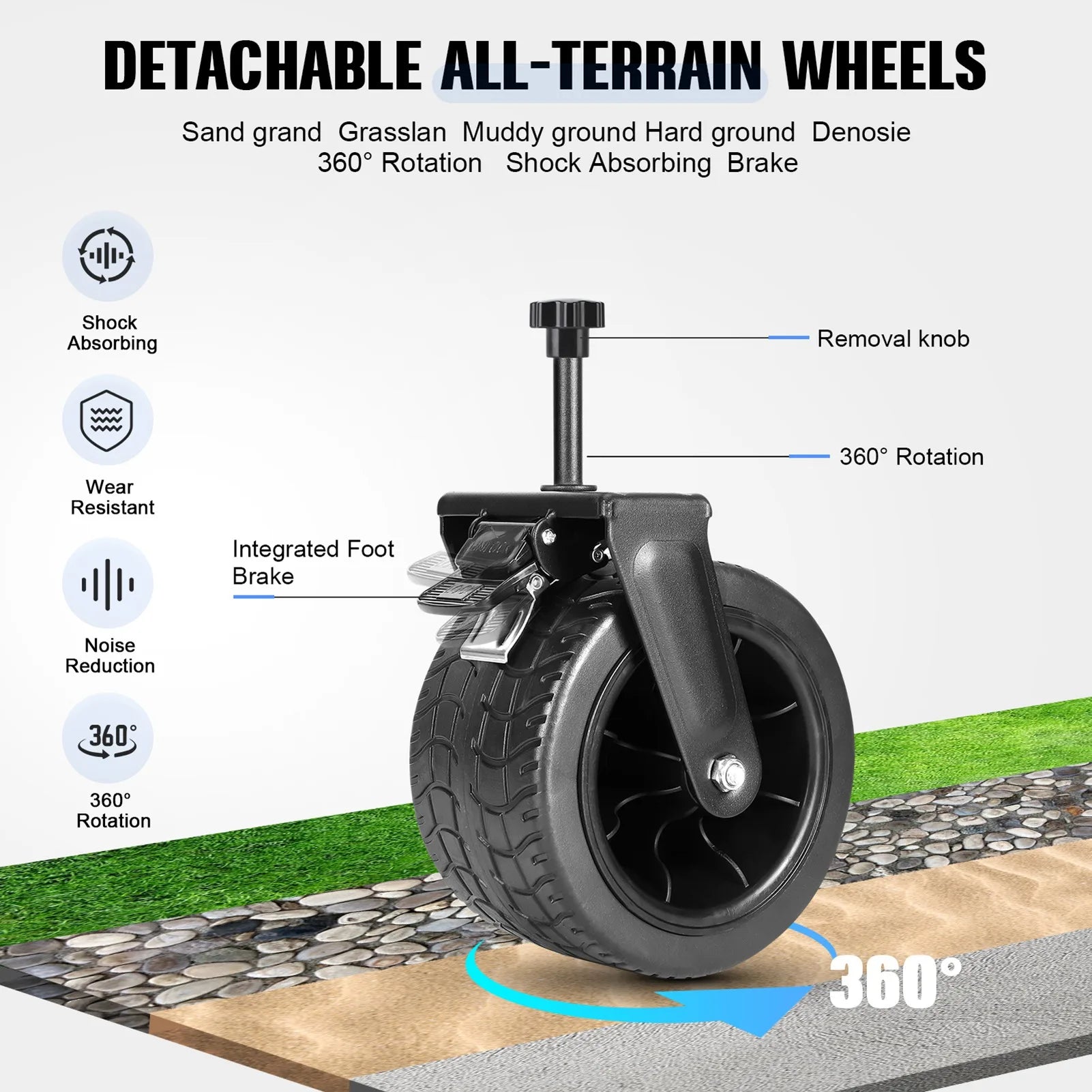 Beach Wagon Foldable All Terrain Cart