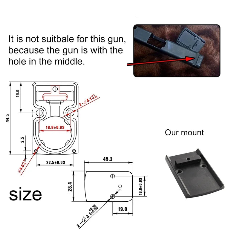 Mini MR Red Dot Sight Collimator