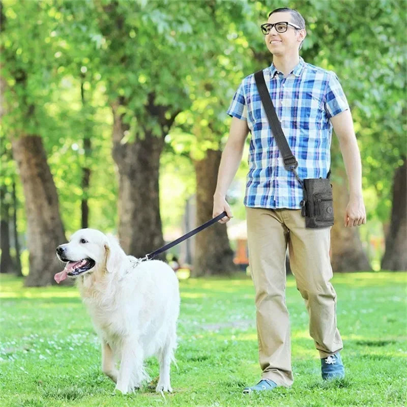 Dog Training Treat Pouch with poop bag dispenser