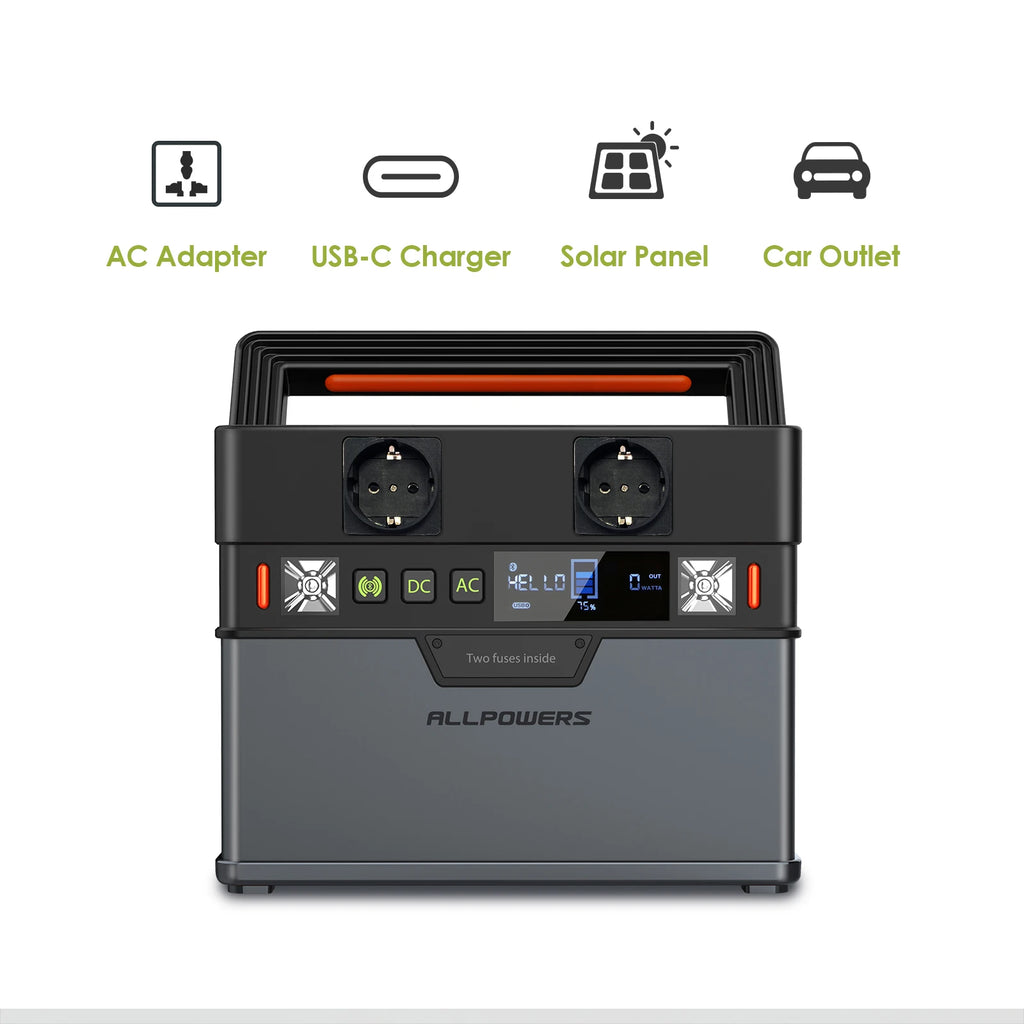 100W Solar Charging Panel and power bank.